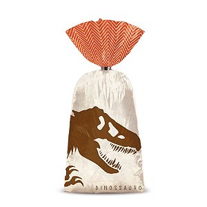 Festa Dinossauros - Sacola Plástica 08 Un