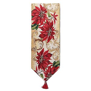 Living - Caminho Mesa Flor/Arabesco (180x33cm)