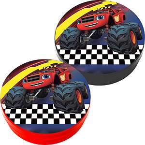 Festa Blaze Monster Machine - Latinha Plástica 5x1 Lembrancinha Blaze