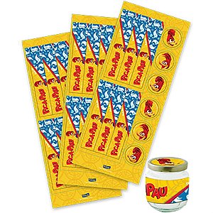 Festa Pica Pau - Kit Adesivo para 18 Potinhos - Pica-Pau o Filme