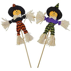 Enfeite no Palito Espantalho Halloween