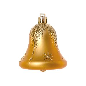 Enfeite para Pendurar Sino Ouro - 4 Un