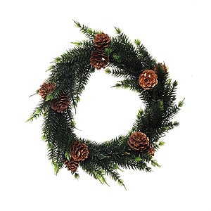 Guirlanda de Natal com Pinhas Verde (Magic Forest)
