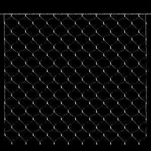 Rede com 180 Leds Branco Quente Cordão Incolor 1,65x1,20m 120V