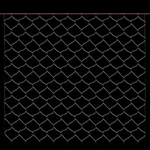 Rede com 180 Leds Branco Cordão Verde 1,65x1,20m 120V