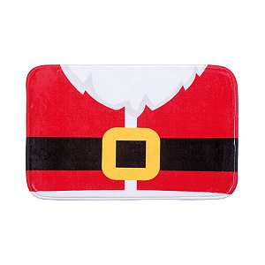 Tapete de Natal com Roupa de Noel Vermelho