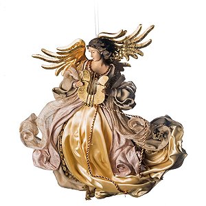 Anjo com Asas Marfim 40cm (Sagrada Família em Tecido)