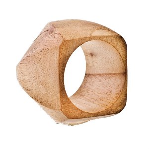 Argola Efeito Madeira Madeira (Porta - Guardanapos) - 4 Peças