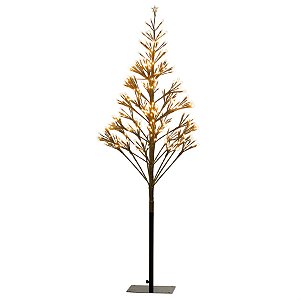 Árvore de Natal 380 Leds Bivolt Ouro e Clara 135cm (Árvores de Led)