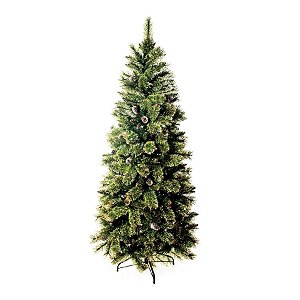 Árvore de Natal Cannes Slim com Glitter 210cm (Árvores de Natal)