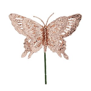 Borboleta Rosê Gold - 1 Un