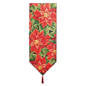 Caminho de Mesa Poinsettia Colorido - 2 Un