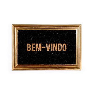 Capacho Bem Vindo e Ouro