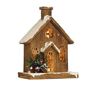 Casa Deco em Madeira Sobrado Marrom (Chalé) - 1 Unidade