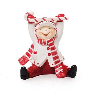 Enfeite Menino com Galho Vermelho (Sweet Sugar) - 2 Un