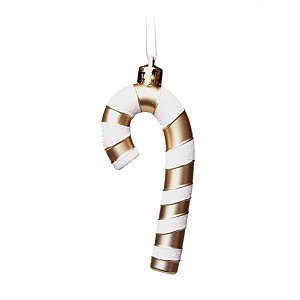 Enfeite para Pendurar - Bengala Ouro - 6 Un