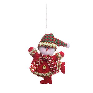 Enfeite para Pendurar Boneco de Neve