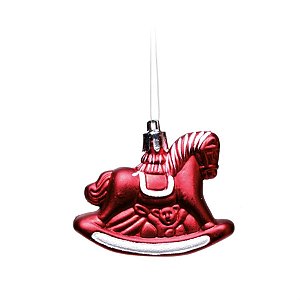 Enfeite para Pendurar - Cavalo Vermelho e Branco