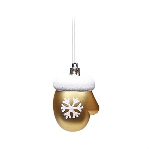 Enfeite para Pendurar - Luva Ouro - 3 Un