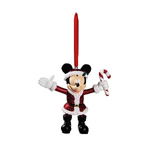 Natal Disney - Enfeite para Pendurar - Mickey com Candy Cane - 1 Un
