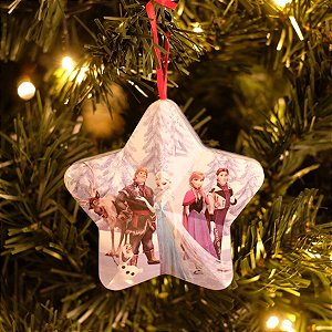 Enfeite para Pendurar Personagens Frozen Azul Claro