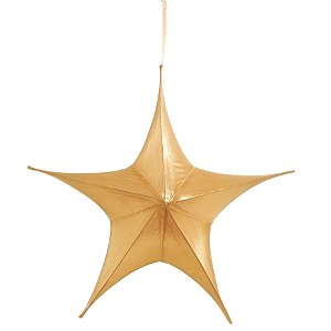 Estrela Aérea Decorativa Ouro 110cm (Shine)