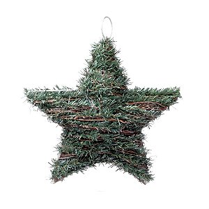 Estrela Chalé com Grama Verde Tamanho P