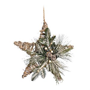 Estrela de Galhos Secos Marrom 40cm (Chalé)