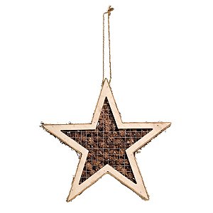 Estrela de Pinhas Marrom Tamanho M (Chalé)