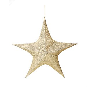 Estrela Decorativa Glitter Nude 90 cm (Shine)