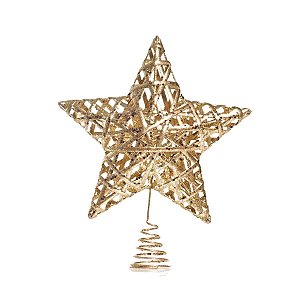 Estrela Rattan Ouro 30cm