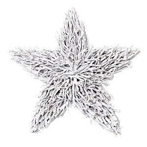 Estrela Rústica com Raizes Branco Tamanho G (Raizes)