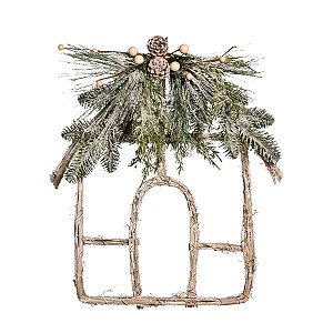 Estrutura de Casa em Galhos Secos Marrom