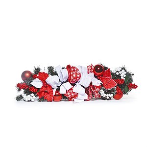 Festão 67 cm Vermelho e Branca (Arranjos e Guirlandas) - 2 Un