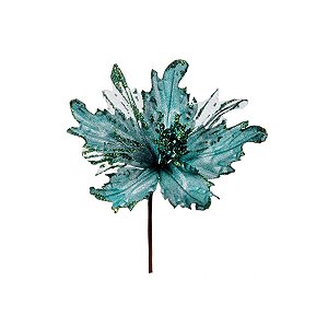Flor Azul Claro Cabo Longo - 1 Un