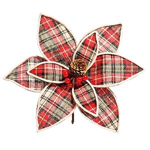 Flor Xadrez com Borda e Cerejas Vermelho (Magic Forest) - 12 Un