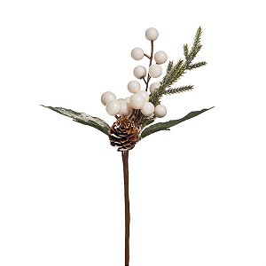 Galho Branco e Verde (Galhos Curtos) - 1 Un