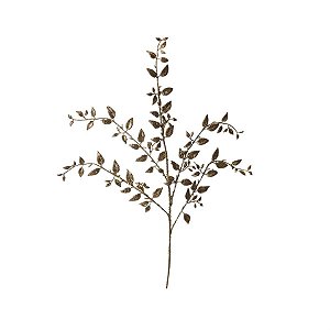 Galho Folha Ouro 75cm (Xmas Spirit) - 1 Un