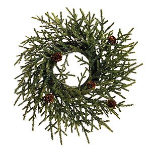 Guirlanda de Natal Folhas Verde 30cm (Guirlanda de Natal Decoradas)