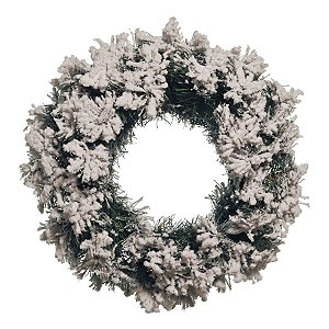 Guirlanda de Natal Nevada 60 Hastes Branco 40cm