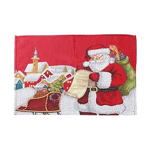 Jogo Americano Noite Natalina Vermelho 35X50cm - 4 Un