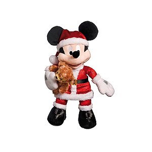 Mickey de Pelúcia Segurando Urso 45 cm
