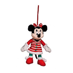 Minnie de Pelúcia com Vestido Listrado 15 cm