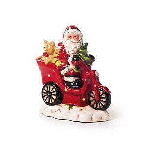 Papai Noel com Som e Luz 3 AAA Vermelho