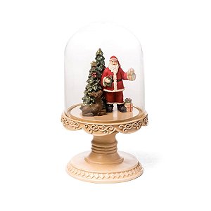 Noel e Árvore de Natal em Cúpula Colorido (Santa Claus)