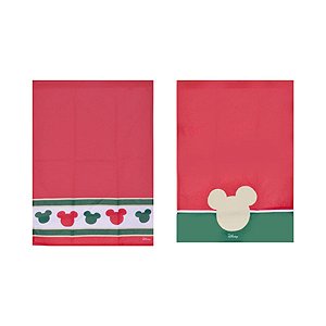 Natal Disney - Pano de Copa Classic Colorido 70X50cm - 2 Un