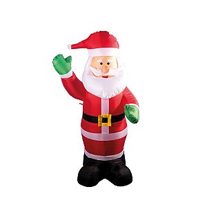 Papai Noel Vermelho e Branco Bivolt (Inflaveis)