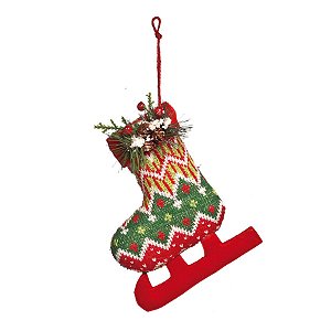 Patins Tricot para Pendurar Vermelho 20cm (Joy)