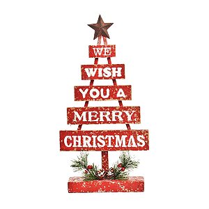 Placas Formato Pinheiro Vermelho