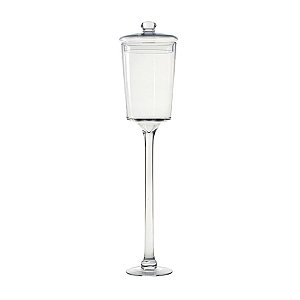 Taça Para Sobremesas de Vidro Incolor e Tampa. Tamanho GG